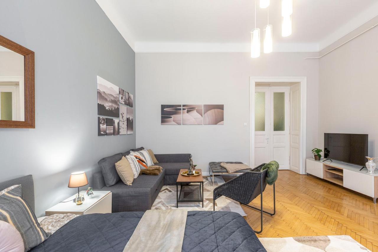 Spacious & Cozy Downtown Apartment With Balcony Budapeste Exterior foto